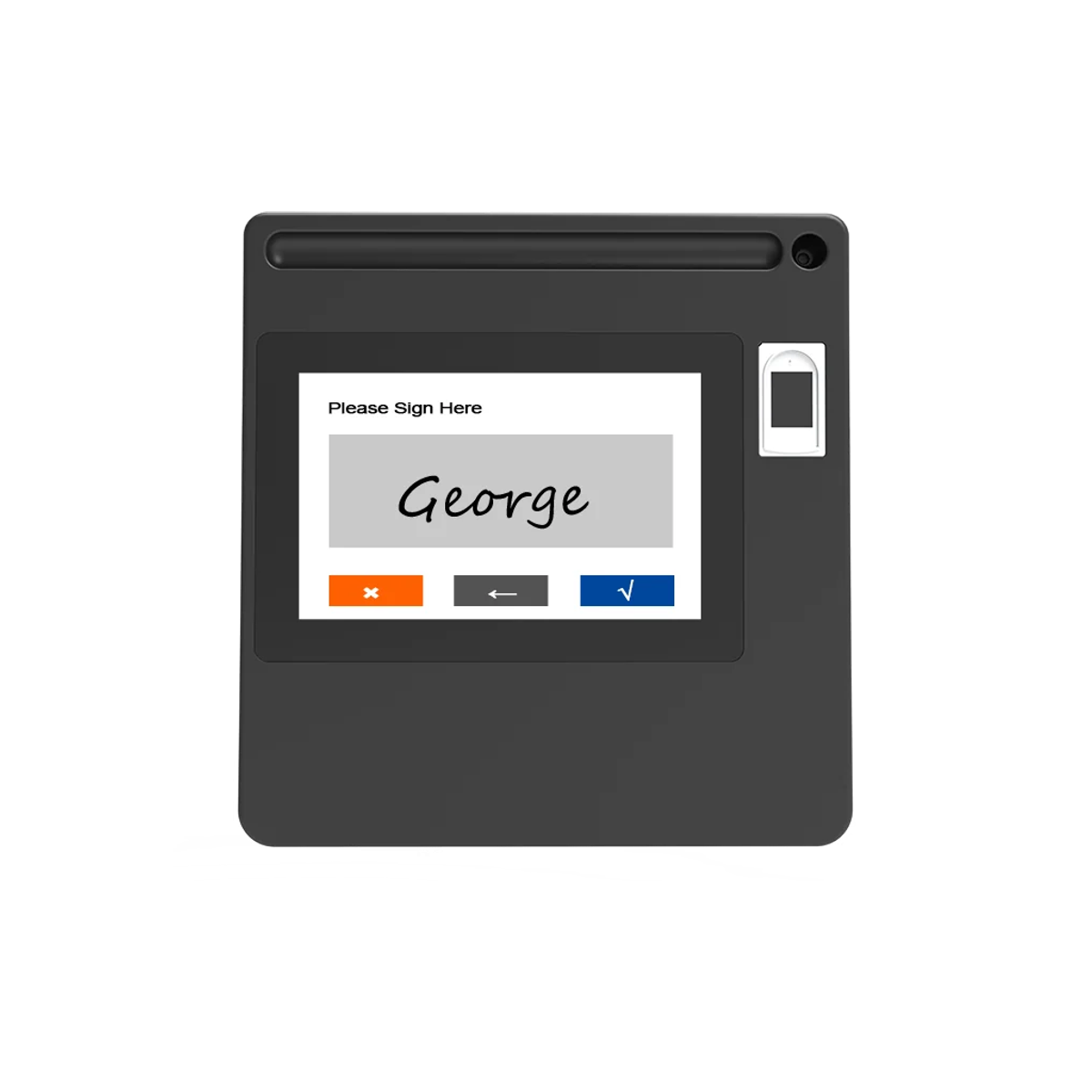 YF 0504 5-inch Signature pad with fingerprint scanner