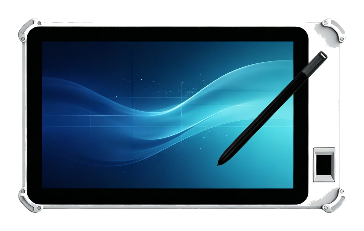 YFB 101-P 10-inch mobile Signature pad with fingerprint scanner