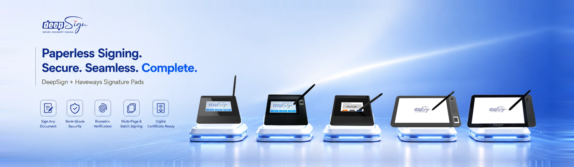 Haveways DeepSign hardware‑software bundle for electronic signature